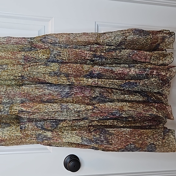 *NWT* RAGA Metallic Print Maxi Dress - Picture 4 of 15